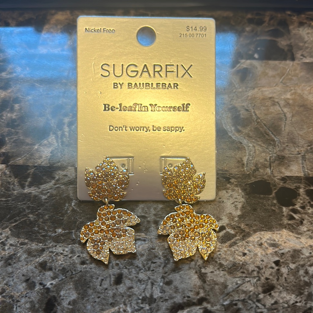 Sugarfix By Baublebar Leaf Earrings 18$